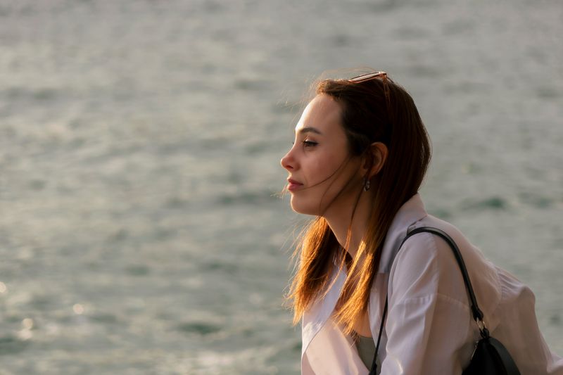 care concepts therapy young adult woman looking off into the distance care concepts therapy young adult woman looking off into the distance